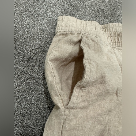 Gap Linen Cotton Blend Pull On with Tie Pants - Picture 8 of 9